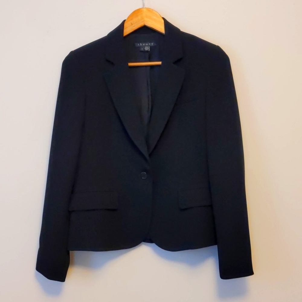 Theory Timeless Black Blazer - Size 6